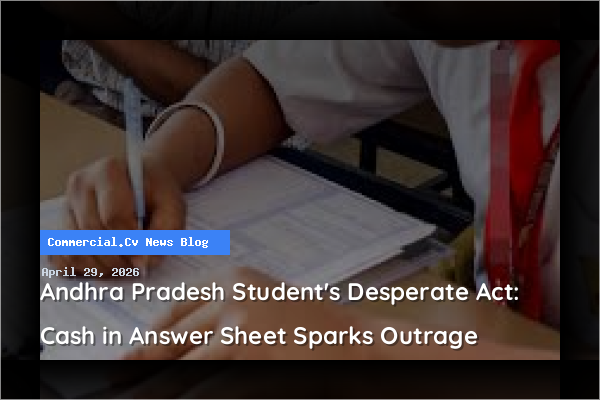 Andhra Pradesh Student's Desperate Act: Cash in Answer Sheet Sparks Outrage