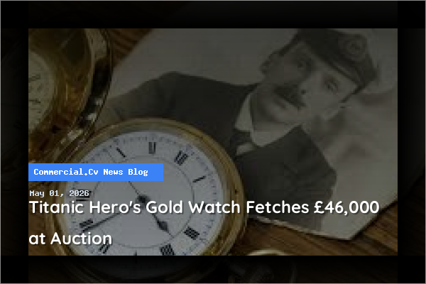 Titanic Hero's Gold Watch Fetches £46,000 at Auction