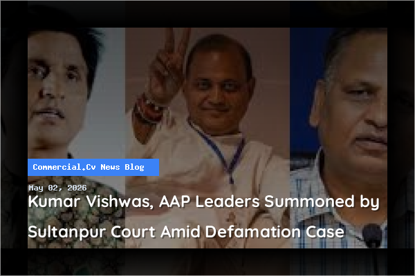 Kumar Vishwas, AAP Leaders Summoned by Sultanpur Court Amid Defamation Case